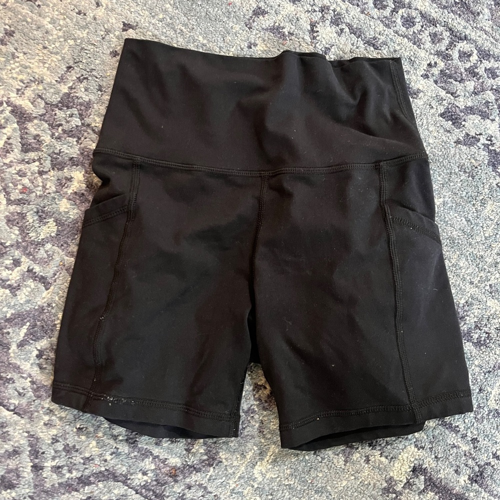 Aerie Black Bike Shorts Shorts with Pockets